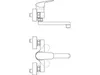 Rubinetteria Ideal Standard Ceraflex a parete WT, sporgenza Anteprima dell’immagine prodotto 12