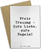 Mr. & Mrs. Panda Klappkarte Spruch Freie Trauung Liebe Produktbild-Vorschau 1