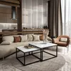 A modern living room with a sectional sofa, coffee table, and armchair. Produktbild-Vorschau