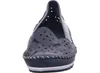 Gemini Damen Slipper Ballerina Leder Cutouts Blumenmuster Produktbild-Vorschau 2