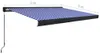 vidaXL Manuálna kazetová markíza 400x300 cm Modrá a biela Náhľad obrázku produktu 7
