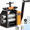 A product shot of a metal rolling mill machine with accessories, set against a white background. Produktbild-Vorschau