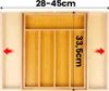 Wkład na sztućce do szuflady rozsuwany bambusowy 28-45x33,5 Podgląd zdjęcia produktu 3