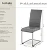 Set Schwingstuhl Bettina gepolstert mit Kunstlederbezug 41 Produktbild-Vorschau 5