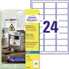 Avery Zweckform J4773-10 Wetterfeste Folien-Etiketten, 63,5 Produktbild-Vorschau 1