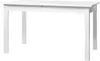 A white dining table is shown against a white background. Produktbild-Vorschau