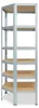 shelfplaza HOME 230x60x30cm Cornered Shelf v galvanizovaná Náhled obrázku produktu 5