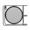 Wandregal mit Spiegel schwarz Metall 50 cm x 10 cm x 20 cm Produktbild-Vorschau 9