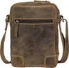 Greenburry kleine Umhängetasche Leder Messenger Bag Vintage Produktbild-Vorschau 3
