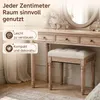 HomeMiYN Hocker mit Stauraum, Polsterhocker zum Schuhe Produktbild-Vorschau 3