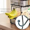 Obstschale 2-stöckiger Obstkorb mit haken abnehmbar Metall Produktbild-Vorschau 5