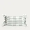 HOMLA ALAMBRA kariertes Pistazienkissen 30x50 cm Produktbild-Vorschau 4