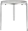 Table de bistrot ronde Bolero en acier inoxydable, 3 pieds, Voir les images du produit 1