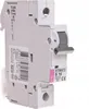 A close-up side view of a white electrical circuit breaker with a gray switch and labels. Anteprima dell’immagine prodotto