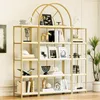 Merax Bücherregal Bogen-Design Standregal, 3-teiliges Regal Produktbild-Vorschau 2
