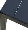 Panchina da giardino 110 cm in acciaio e WPC nero Anteprima dell’immagine prodotto 5