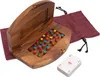A wooden Tock game board with colorful pegs and a deck of cards. Náhled obrázku produktu