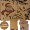15x Kraftpapier Weihnachtskarten mit Umschlag - Frohe Produktbild-Vorschau 1