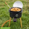 Outdoor Kochset mit Feuerstelle Ø36,5 cm aus Stahl mit Produktbild-Vorschau 10