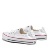 A pair of white Converse Chuck Taylor Shoreline Slip sneakers are shown from a side-angle on a white background. Voir les images du produit