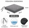 Polštář na zahradní židli TIP 40x40 ČERNÝ, voděodolný, s Náhled obrázku produktu 3