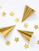 6 Partyhüte Gold aus Karton 16 cm - Einheitsgröße Produktbild-Vorschau 5