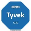 A blue octagonal badge with the DuPont and Tyvek 500 branding. Anteprima dell’immagine prodotto