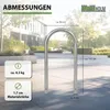 Fahrradanlehnbügel 115 x 58 cm Edelstahl Ø 60 mm Produktbild-Vorschau 3