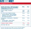 Nutrition information table for a whey protein product. Produktbild-Vorschau
