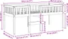 vidaXL Kinderbett ohne Matratze Weiß 90x190 cm Massivholz Produktbild-Vorschau 8