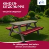 Coemo Kinder-Sitzgruppe Grau Picknicktisch mit Polster Produktbild-Vorschau 2
