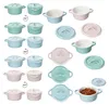 6er Set Emilia Mini-Cocotte Pastell Rosa Mint Blau 100ml Produktbild-Vorschau 4