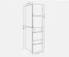 Armoire haute de salle de bain Beatrice 187 x 45 x 65 cm Voir les images du produit 7