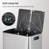 Vidacharmy 2×20L Edelstahl-Mülleimer mit Pedal und Produktbild-Vorschau 5