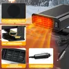 A collage of images showcasing a car heater, its features, and accessories, set against a wintery background. Produktbild-Vorschau