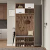 Garderobenset, Komplett-Set Flurgarderobe mit Sitzbank, 5 Produktbild-Vorschau 4