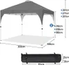 Yaheetech Pop-up Pavillon 3x3m, Garten Faltpavillon Produktbild-Vorschau 4