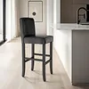Barhocker aus Kunstleder - schwarz, 6er Set Produktbild-Vorschau 8