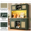 Flieks LED Hochschrank mit Lichtsystem, PE Rattan Schrank Produktbild-Vorschau 7