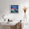Gerahmtes Poster - Rahmen in heller Eiche - Brücke Meer Produktbild-Vorschau 6