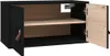 vidaXL Wandschränke 2 Stk. Schwarz 60x30x30 cm Massivholz Produktbild-Vorschau 7