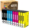 A box of Starover 405XL ink cartridges with a row of the cartridges lined up in front of it. Produktbild-Vorschau