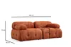 Hanah Home, Petite 2 - Orange, 2-Sitzer-Sofa, BUCHENHOLZ / Produktbild-Vorschau 7