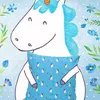 Mr. & Mrs. Panda Dekokissen Einhorn Hexe - Blau - Geschenk, Produktbild-Vorschau 3