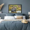 MuchoWow® MuchoWow® Gerahmtes Poster Elefant - Wasser - Produktbild-Vorschau 4