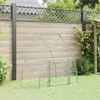 vidaXL Klatka dla kurcząt srebrna 100x105x120 cm Stal Podgląd zdjęcia produktu 3