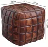 Sitzwürfel STANLEY Echtleder braun 47 x 41 x 47 cm Ottomane Produktbild-Vorschau 9