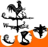 READCLY Wetterfahne im Vintage-Stil aus Metall in Hahnform Produktbild-Vorschau 3