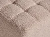 BELIANI Pouf Hocker Beige Bouclé-Stoffbezug Gesteppt Produktbild-Vorschau 6