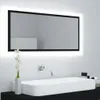LED kúpeľňové zrkadlo čierne 100x8,5x37 cm akryl Náhľad obrázku produktu 2
